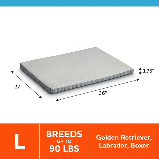 Large Orthopedic Dog Bed 36x27 Firm Foam Support Removable Machine Washable Cover