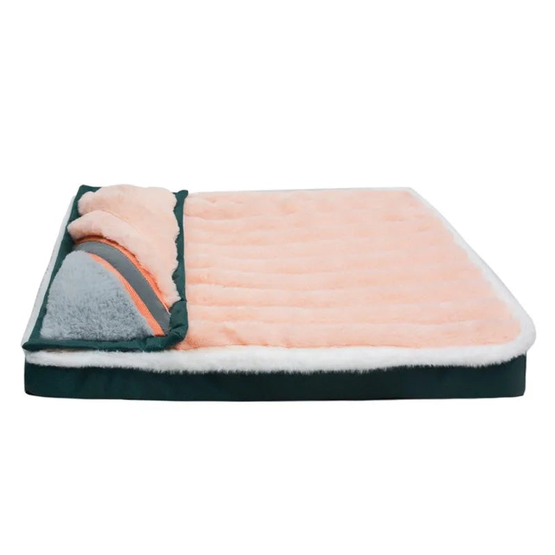 Winter Dogs Sleeping Bed Fleece Blanket Detachable. Various colors