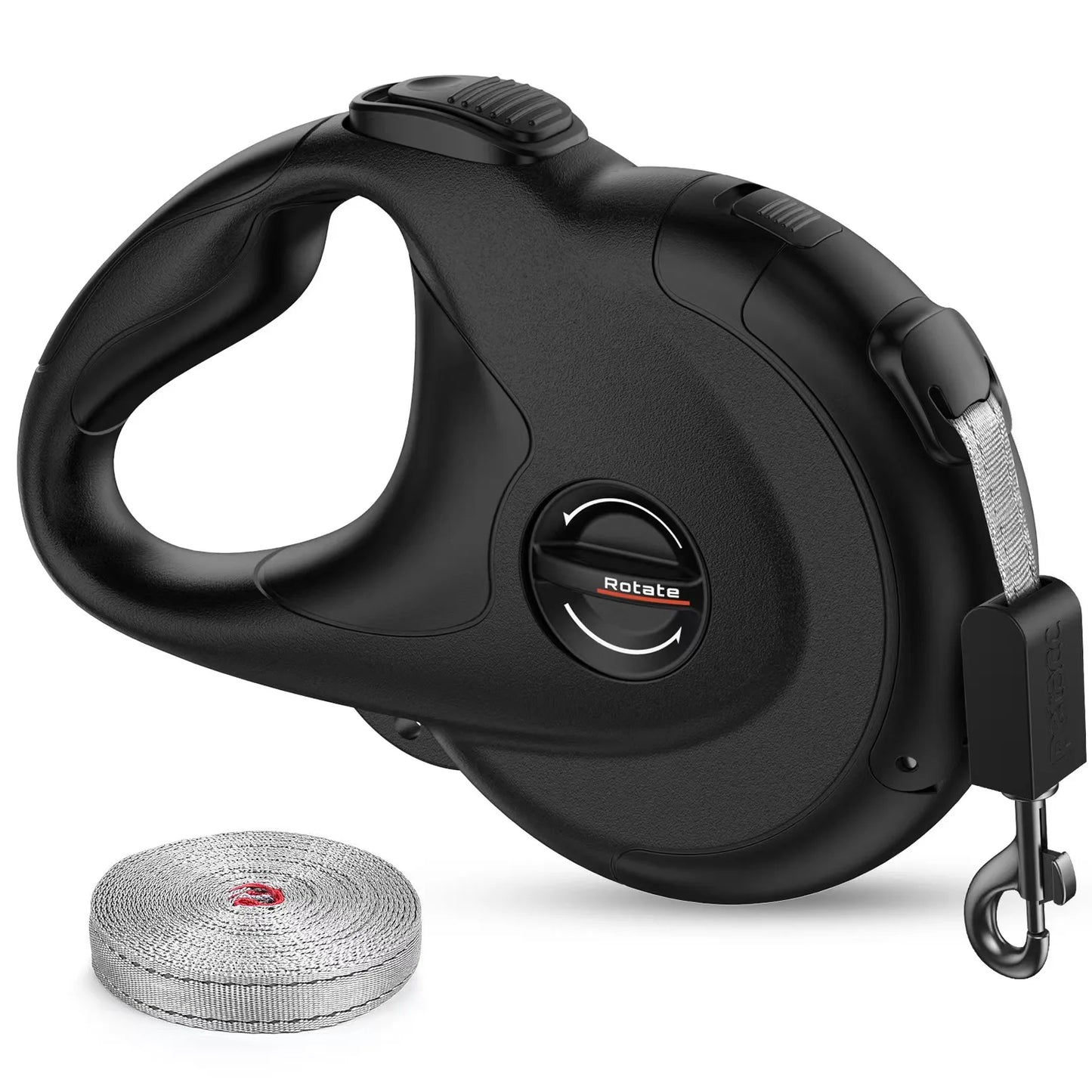 automatic retractable dog leash reinforced nylon fabric reflective dog leash