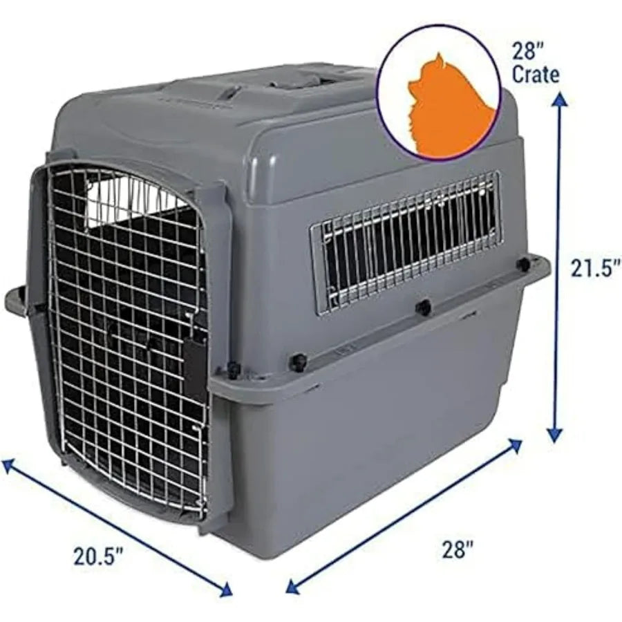 Sky Airline Compliant Crate for Pets Up to 153 lbs Ideal for Air Travel and Car Trips