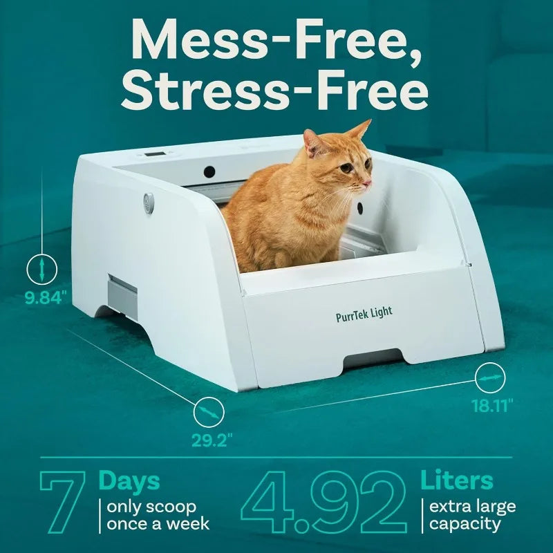 Automatic Self Cleaning Litter Box For Cats With APP Control