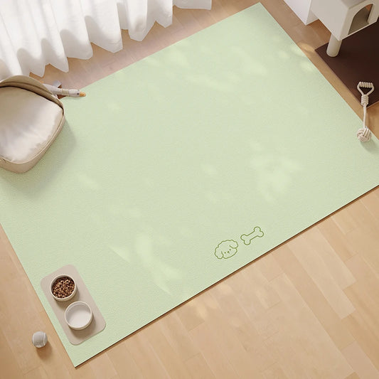 Simple Solid-Color Pet Bowl Mat, Strong Water Absorption, Anti-Slip, Cat And Dog Scratch-Resistant