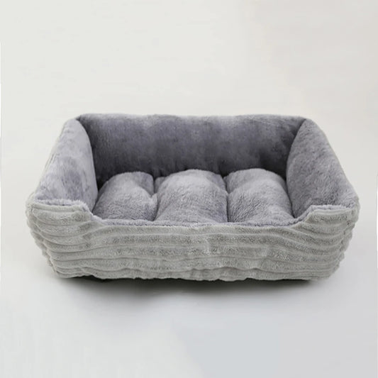 Bed for Dog or Cat Square Plush Sofa Bed. Various sizes and colors.