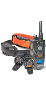 Remote Dog Training E-Collar, HANDSFREE Square, 3/4-Mile Range, Rechargeable, Waterproof, High-Output,