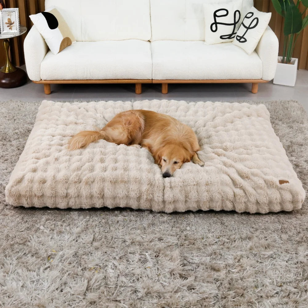 Ultra Plush Dog and Cat Bed Soft Cushion Washable Mat
