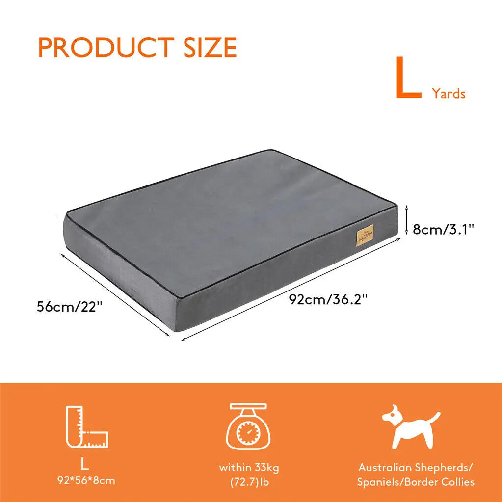 M L XL 2XL Jumbo Pet Orthopedic Bed  Washable Cover Waterproof