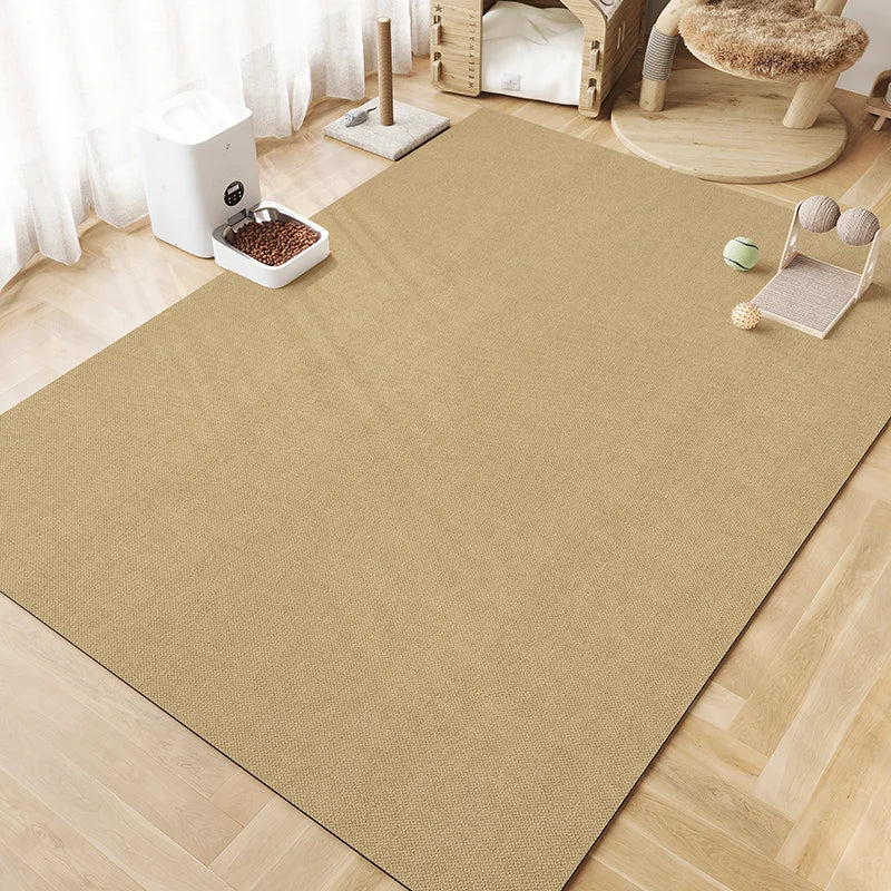 Simple Solid-Color Pet Bowl Mat, Strong Water Absorption, Anti-Slip, Cat And Dog Scratch-Resistant