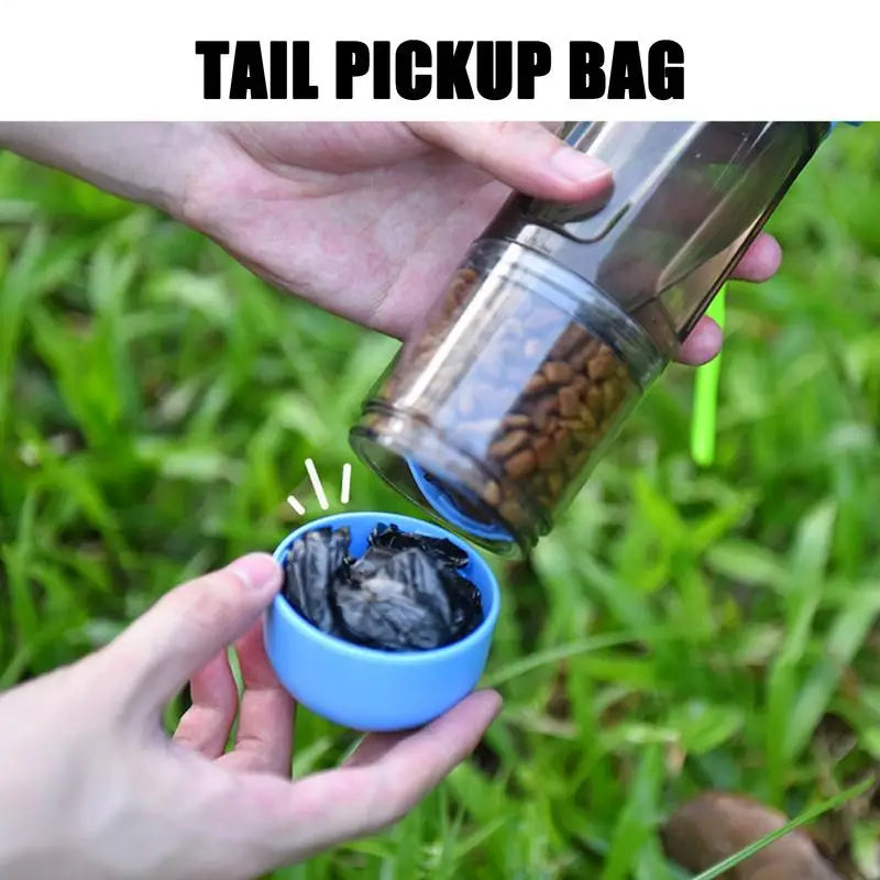 Pet  Portable Water Bottle Bowl Foldable Spill Proof