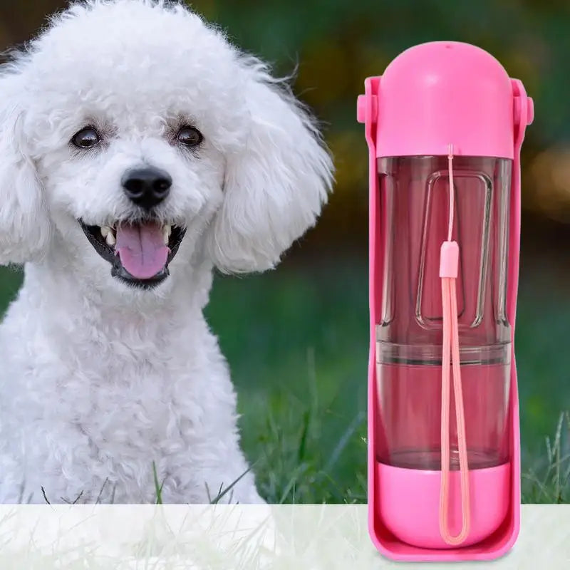 Pet  Portable Water Bottle Bowl Foldable Spill Proof