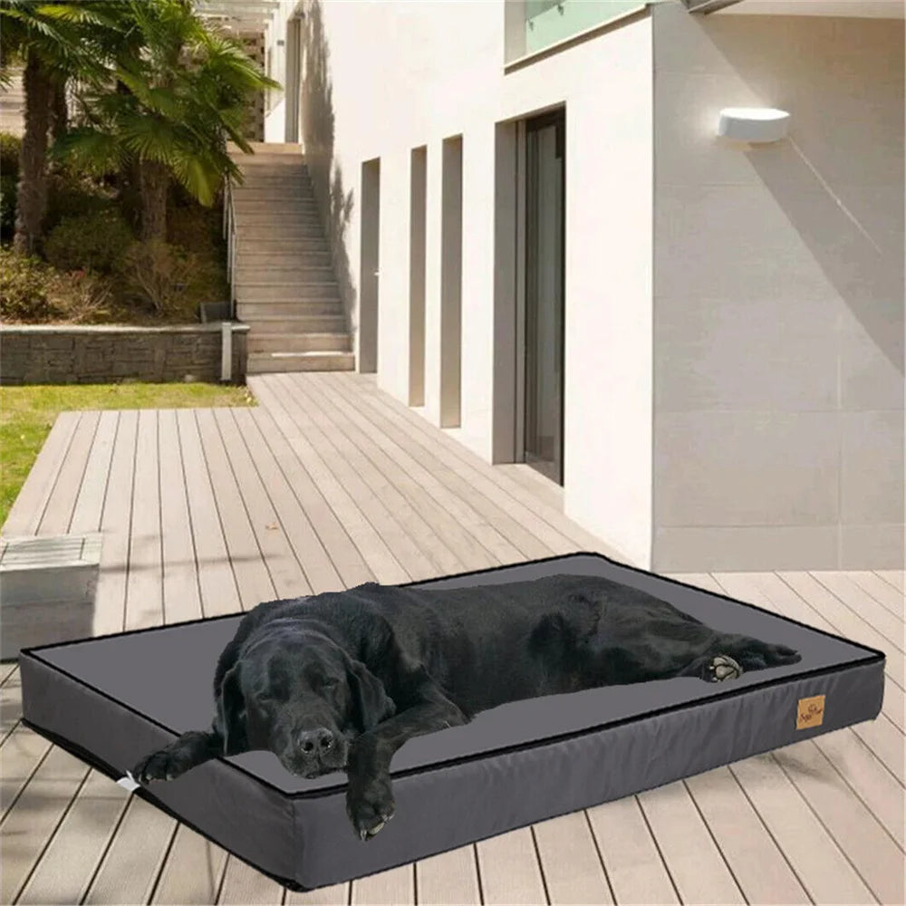 Large Orthopaedic Dog Bed Waterproof Cushion Pet Mattress Removable Washable Cover Indoor Outdoor