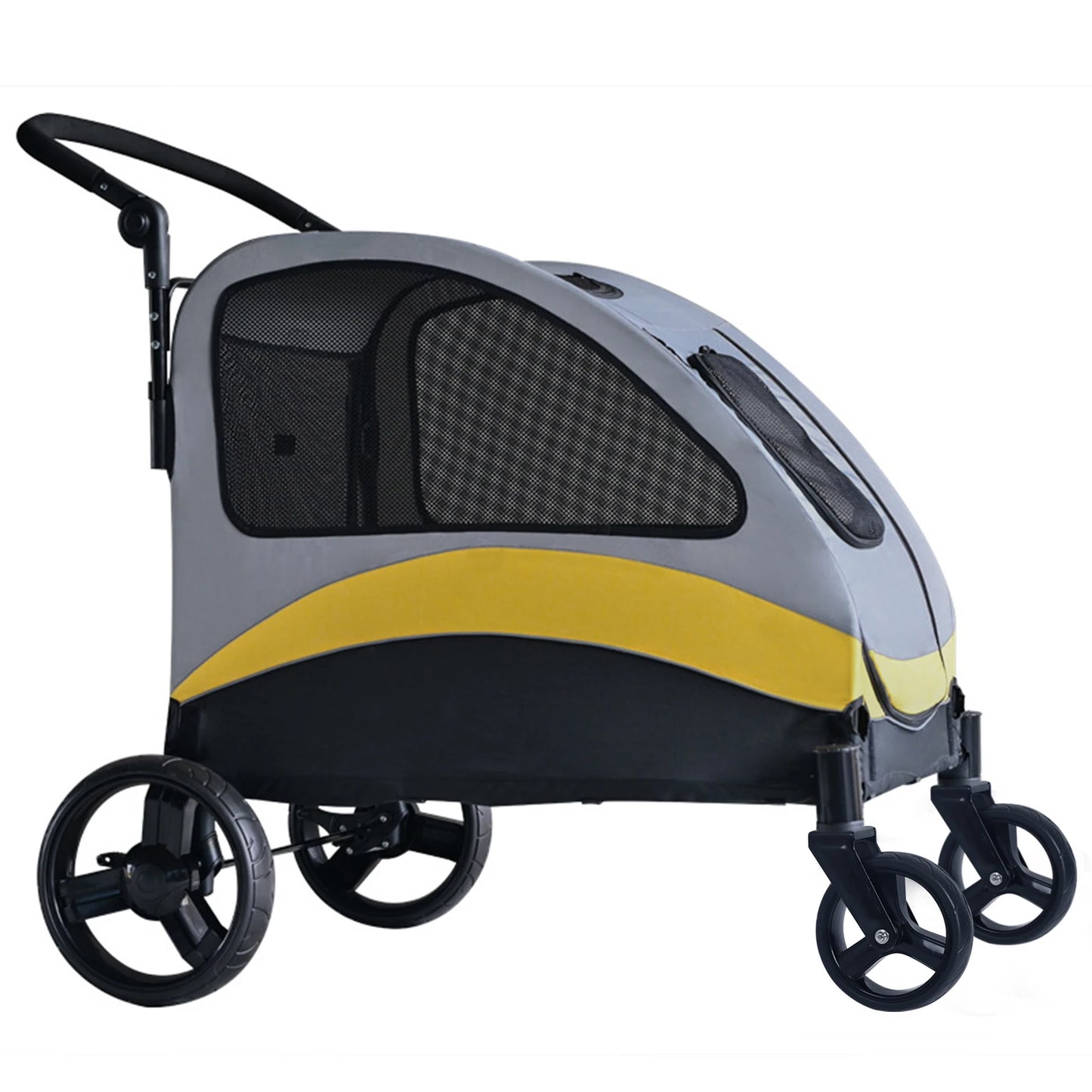 Portable  Stroller 4 Wheels for Large Dogs and cats Foldable