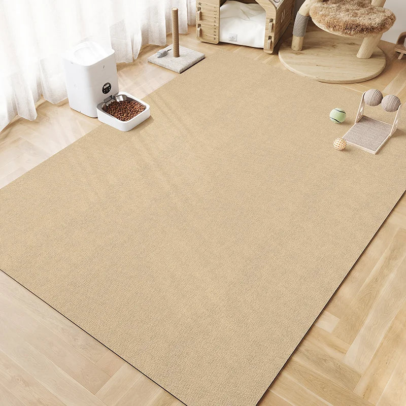 Simple Solid-Color Pet Bowl Mat, Strong Water Absorption, Anti-Slip, Cat And Dog Scratch-Resistant