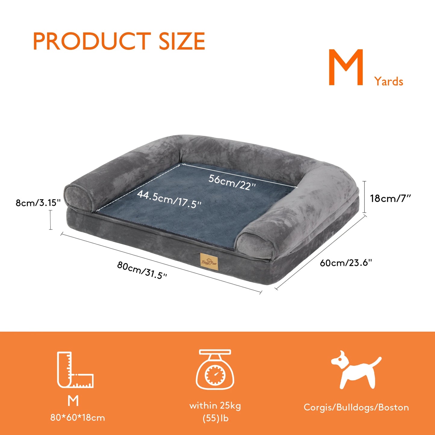 Dog Bed Extra Large Orthopedic Mattress Cushion with Removable Washable Cover