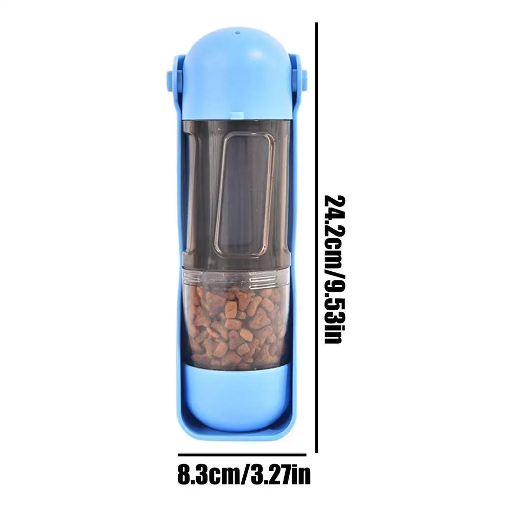 Pet  Portable Water Bottle Bowl Foldable Spill Proof