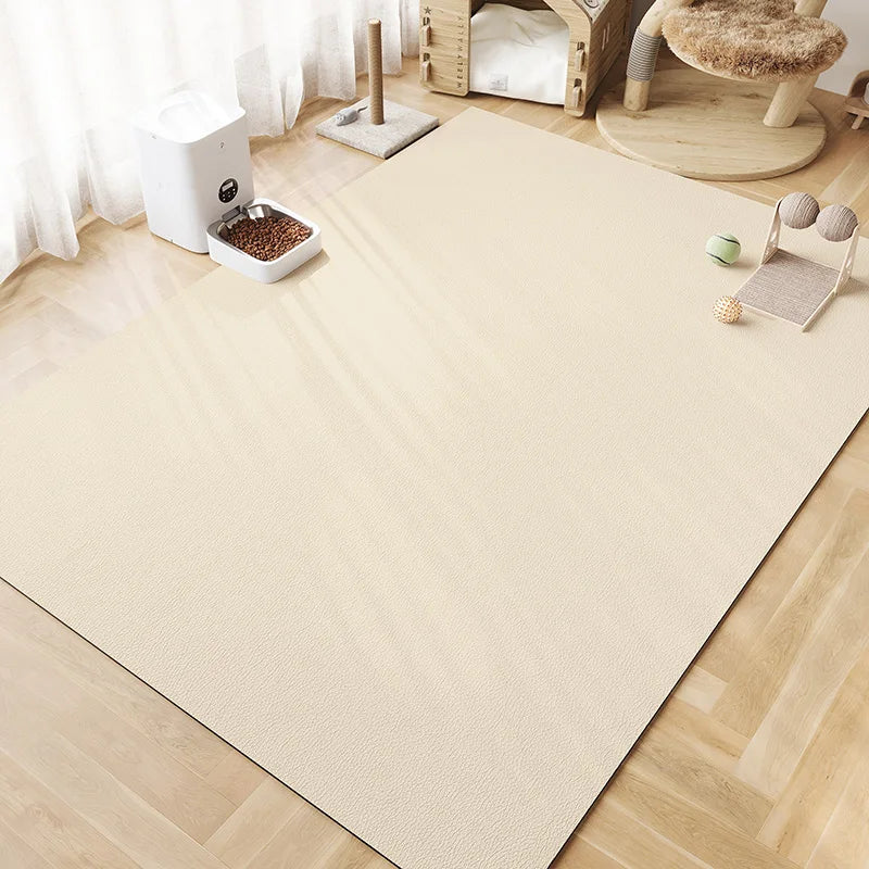 Simple Solid-Color Pet Bowl Mat, Strong Water Absorption, Anti-Slip, Cat And Dog Scratch-Resistant