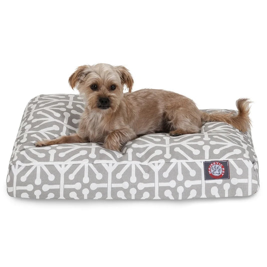 Rectangle Dog Bed with Removable Cover Zippered Cover Easy Clean