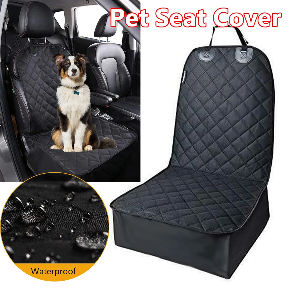 Car Front Seat Cover Waterproof Non-Slip Cat Dog Folding for Cars Trucks SUV