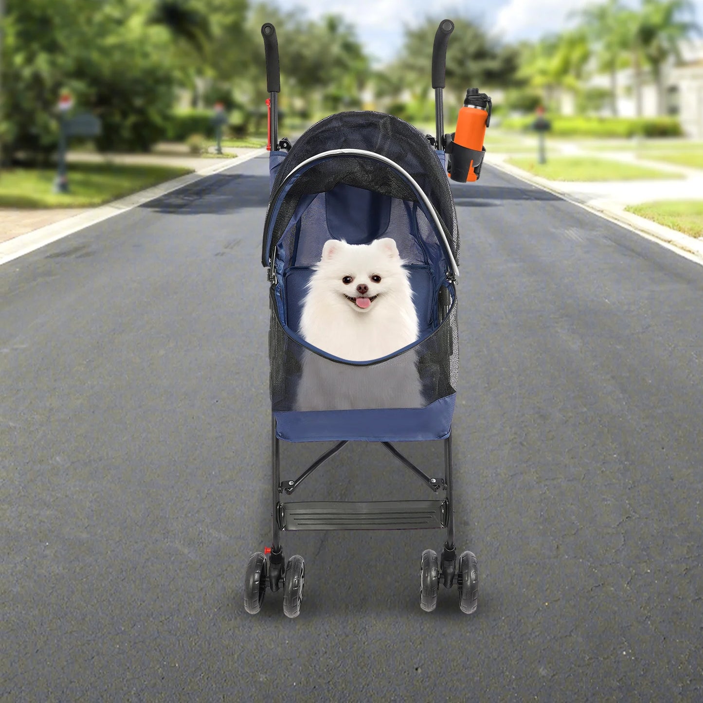 Lightweight Foldable Pet Stroller for Small Medium Dogs cats