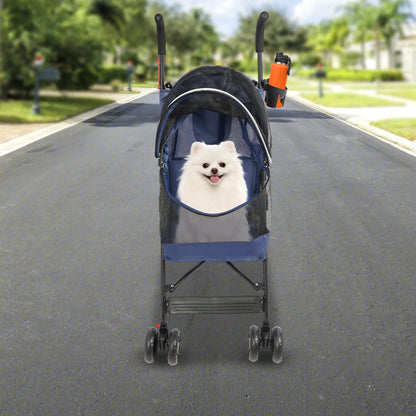 Lightweight Foldable Pet Stroller for Small Medium Dogs cats