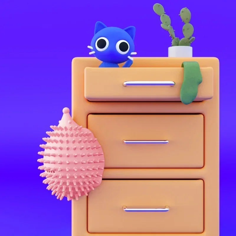 Groomer With Catnip Soft Cat Wall Corner Massage Cat Comb Brush Rubs The Face With A Tickling Comb