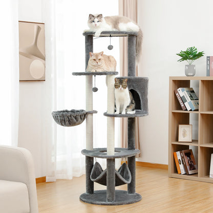Multi-Level Cat Tree Tower Climbing  Scratching Post for Indoor use