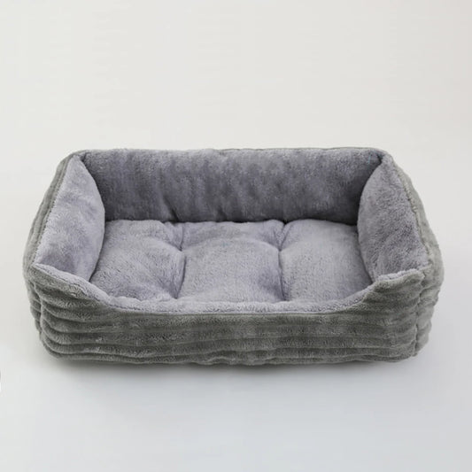 Bed for Dog or  Cat Square Plush Sofa Bed. Various sizes and colors.