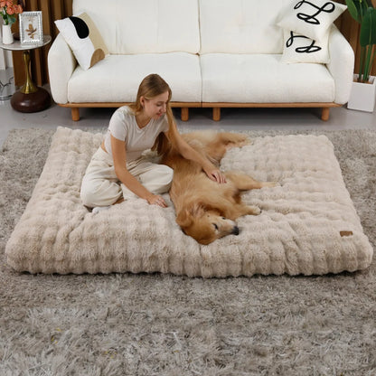 Ultra Plush Dog and Cat Bed Soft Cushion Washable Mat