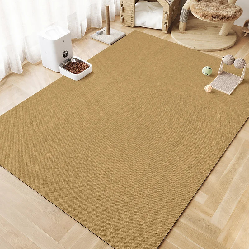 Simple Solid-Color Pet Bowl Mat, Strong Water Absorption, Anti-Slip, Cat And Dog Scratch-Resistant