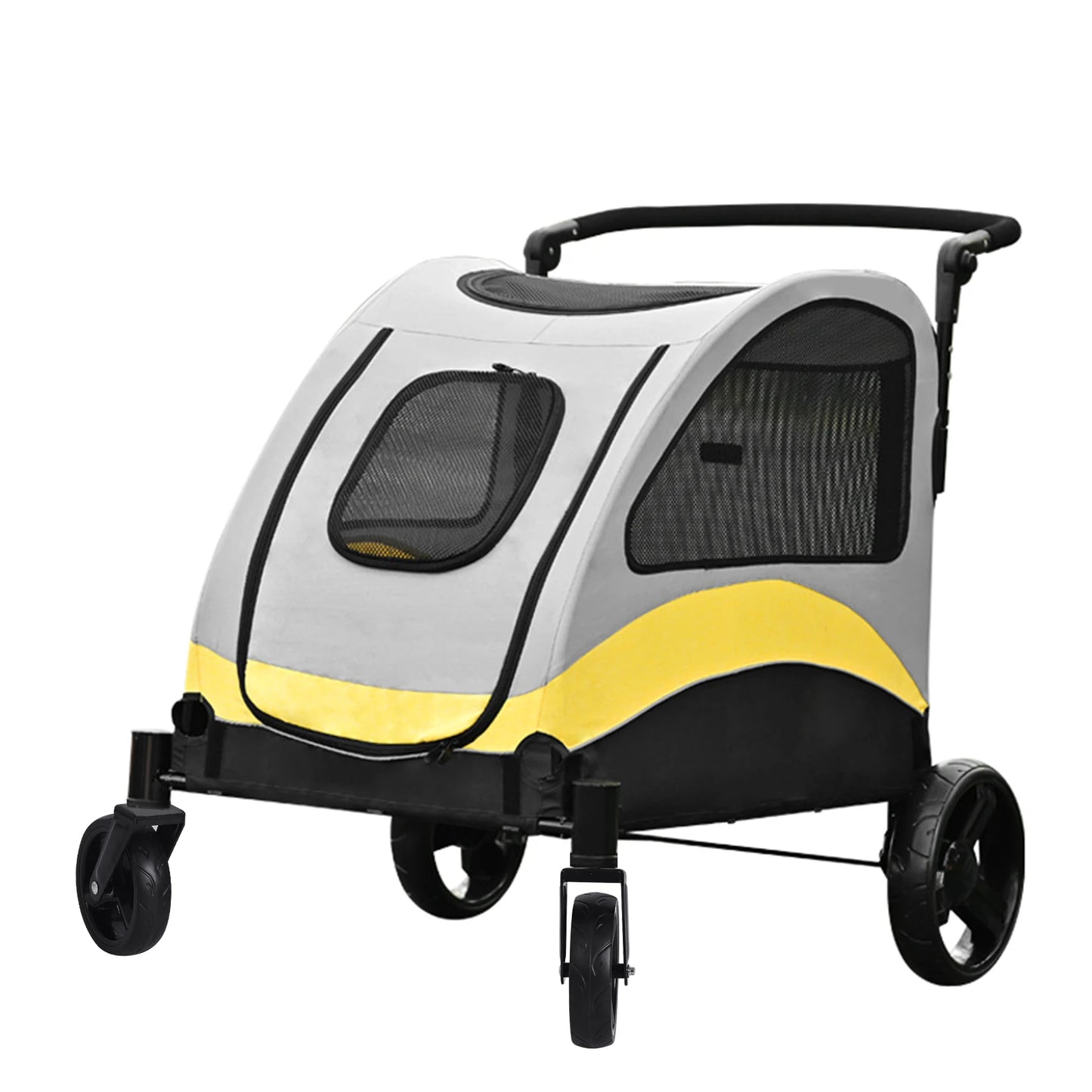 Portable  Stroller 4 Wheels for Large Dogs and cats Foldable