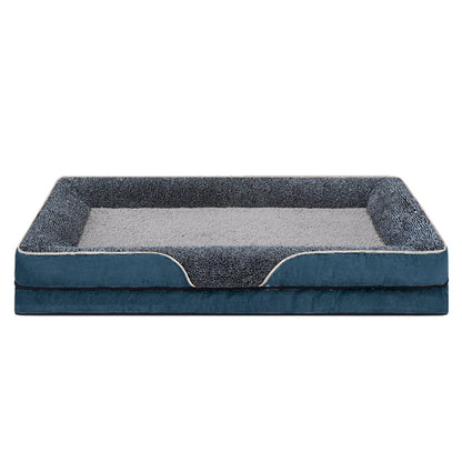 An oversized dog bed removable washable cover with raised edges,