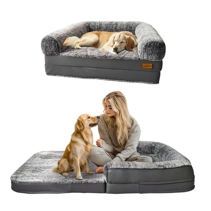 Foldable Human Large Dog Bed Washable Waterproof