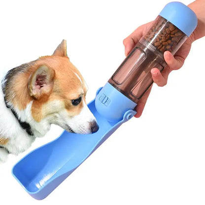 Pet  Portable Water Bottle Bowl Foldable Spill Proof