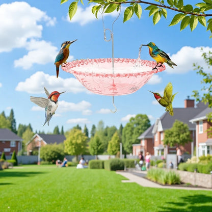 Hanging Bird Bathtub Feeder for Outdoor Decoration