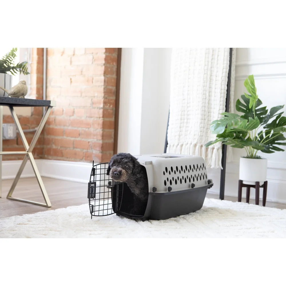 Portable X-Small Kennel Carrier Dogs Cats Durable Plastic Crate with Ventilation 10 lbs