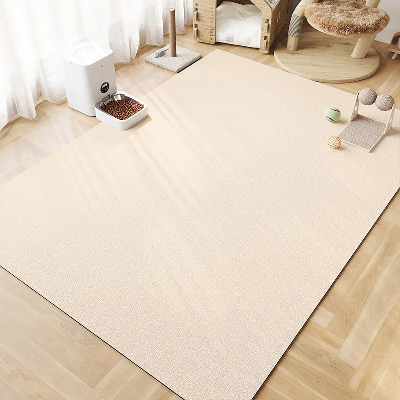 Simple Solid-Color Pet Bowl Mat, Strong Water Absorption, Anti-Slip, Cat And Dog Scratch-Resistant