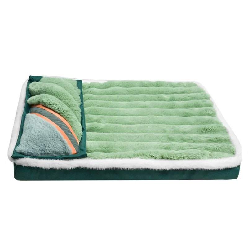 Winter Dogs Sleeping Bed Fleece Blanket Detachable. Various colors