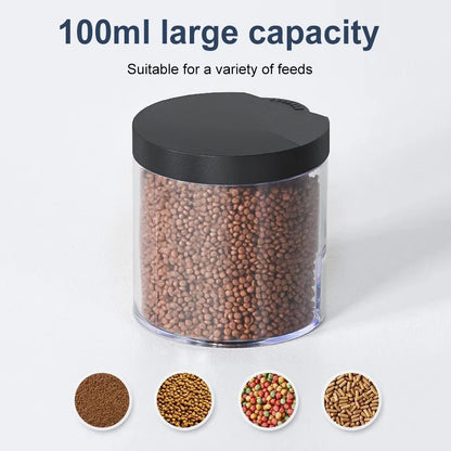 1-3PCS Automatic  Aquarium Fish Food Dispenser 100ML