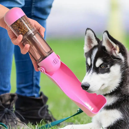 Pet  Portable Water Bottle Bowl Foldable Spill Proof
