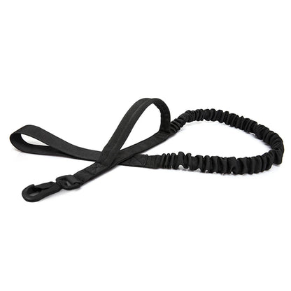 Military Adjustable Dog  Leash Quick Release Elastic Rope With 2 Control Handle For Medium and Small Dogs