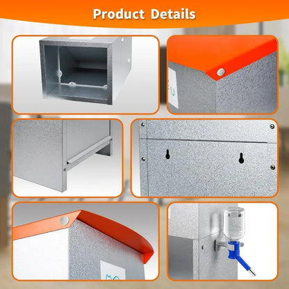 Automatic Gravity Feeder with Water Bowl