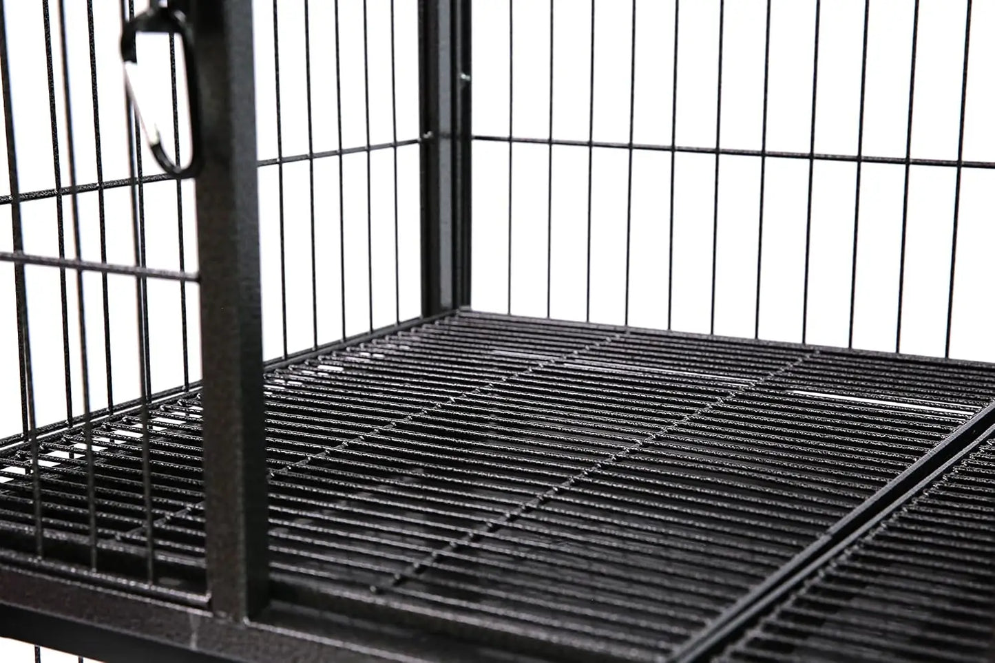 Pet 31" Stackable Dog Crate, Heavy Duty with Lockable Wheels,