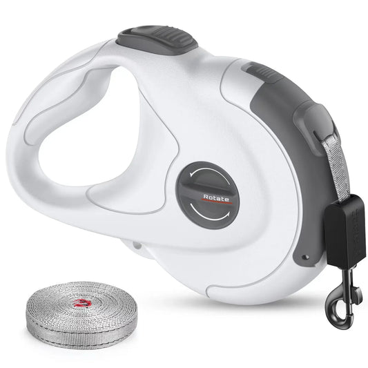 automatic retractable dog leash reinforced nylon fabric reflective dog leash