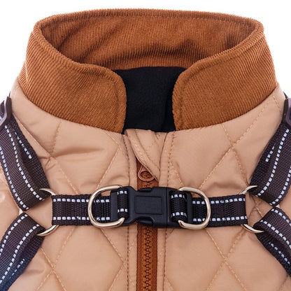 Windproof Dog Coat With Harness  Small Dogs Jacket Chihuahua French Bulldog Various colors