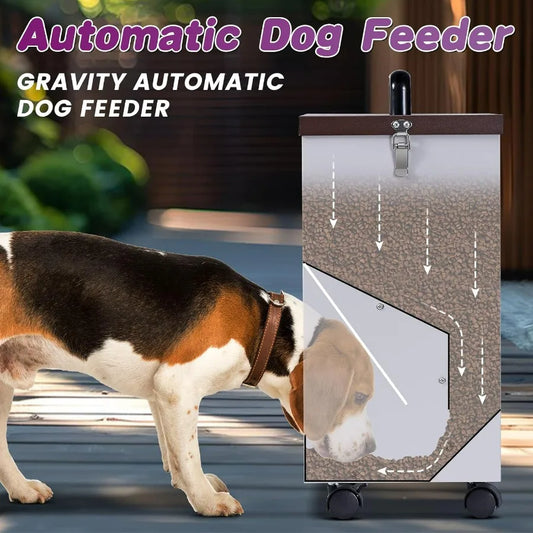 30LB Outdoor Automatic Dog Feeder Large Breed