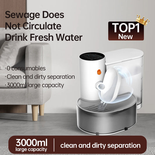 Smart Pet Water Dispenser Wireless  Rechargeable