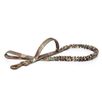 Military Adjustable Dog  Leash Quick Release Elastic Rope With 2 Control Handle For Medium and Small Dogs