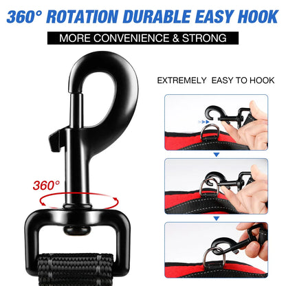 2 Sets of Car Seat Belts for Dogs and cats   Elastic and Durable Travel Safety Belt Tether    Universal for Cars and Trucks