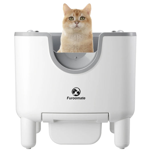 Self-Cleaning  - Open Top Automatic Cat Litter Box with Odor Control