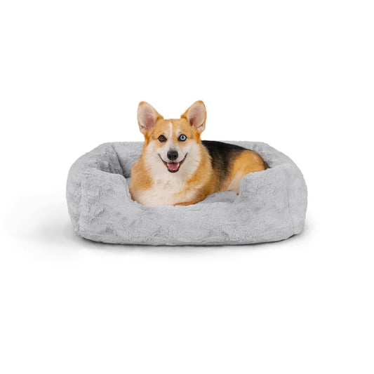 Dog and cat  Bed Medium 30x20 Orthopedic Support Easy Entry Removable Cover Water Resistant Low Profile Bolsters