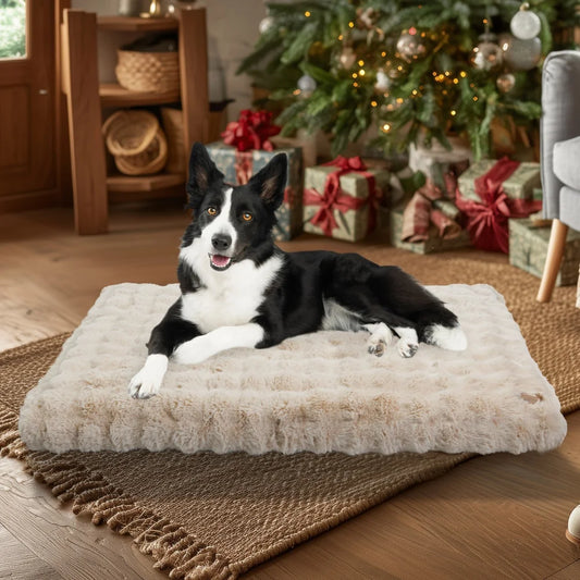Ultra Plush Dog and Cat Bed Soft Cushion Washable Mat